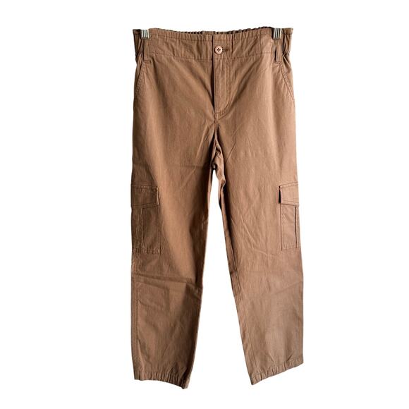 Sanctuary Women’s Rebel Crop Stretch Cotton Cargo Pants Brown Size 28 NWOT - Picture 8 of 10